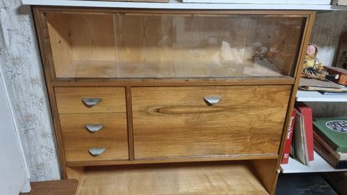 Buffet uit de jaren 60 met bar, Antiek en Kunst, Antiek | Meubels | Kasten, Ophalen