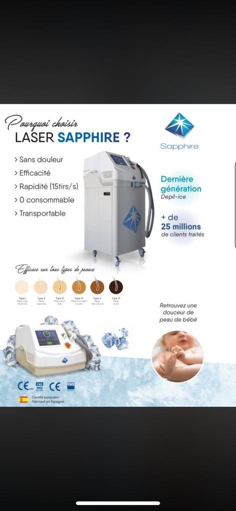 Ophalo laserontharingsmachine (saffier), Handtassen en Accessoires, Uiterlijk | Lichaamsverzorging, Gebruikt, Overige typen, Ophalen