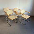 Set van 4 vintage Cesca stoelen "Made in Italy" met armleuni, Antiek en Kunst, Ophalen