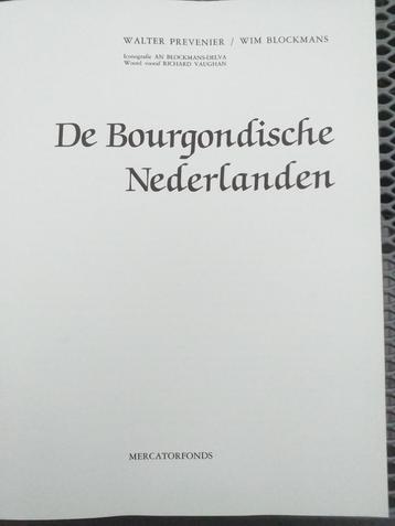 BOEK  BOURGONDISCHE NEDERLANDEN  periode 1380-1530.  beschikbaar voor biedingen