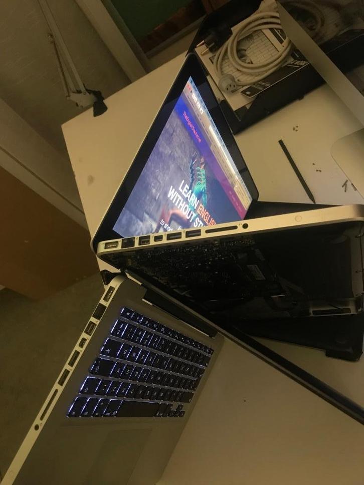 2 schermen voor 13" MacBook Pro A1278, Computers en Software, Apple Macbooks, Niet werkend, MacBook Pro, 13 inch, 2 tot 3 Ghz