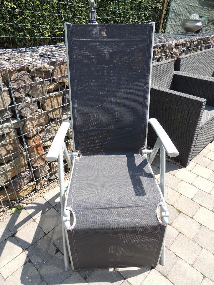 Chaise longue de jardin pliable, Jardin & Terrasse, Chaises longues, Aluminium, Enlèvement