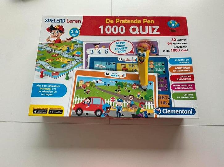 De Pratende PEN 1000 Quiz, Hobby en Vrije tijd, Gezelschapsspellen | Kaartspellen, Gebruikt, Ophalen of Verzenden