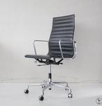 Vitra Eames Ea 119 chroom donker bruin leder, Enlèvement, Comme neuf, Brun, Chaise de bureau