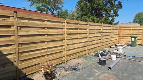 Tuinscherm Cardiff FSC geïmpregneerd grenenhout 180x180, Tuin en Terras, Schuttingen, Nieuw, Hout, 1 tot 2 meter, Minder dan 3 meter