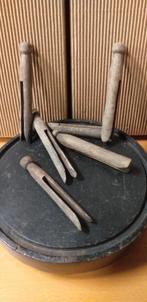 6 antieke houten wasknijpers, Antiek en Kunst, Ophalen of Verzenden