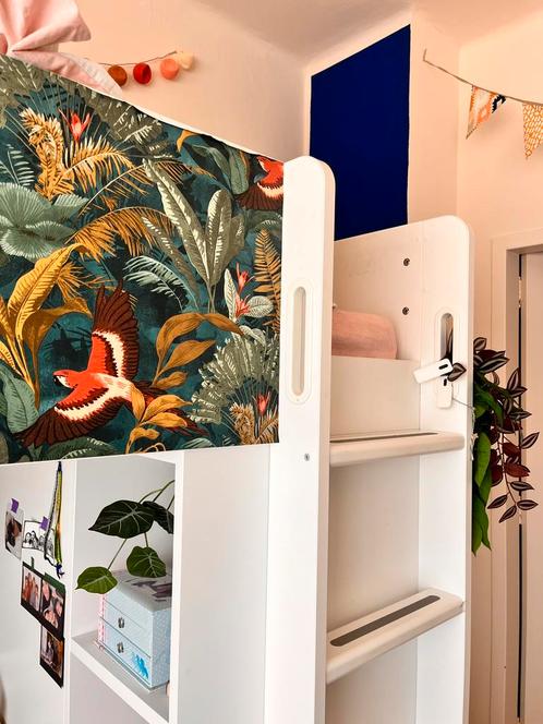 Tropische hoogslaper, Kinderen en Baby's, Kinderkamer | Stapelbedden en Hoogslapers, Zo goed als nieuw, Hoogslaper, Ophalen