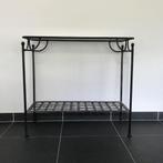 handgemaakte smeedijzeren zijtafel (piece unique), Uniek, Comme neuf, Enlèvement, 75 cm ou plus