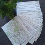 14 topografische- of stafkaarten(74x 56 cm) schaal 1: 50.000, Livres, Atlas & Cartes géographiques, Comme neuf, Pays-Bas, Enlèvement ou Envoi