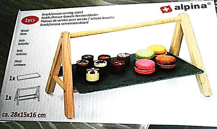 Kleine presentatieschotel: kaas, aperitief, Huis en Inrichting, Woonaccessoires | Dienbladen, Nieuw, Rechthoekig, Ophalen of Verzenden