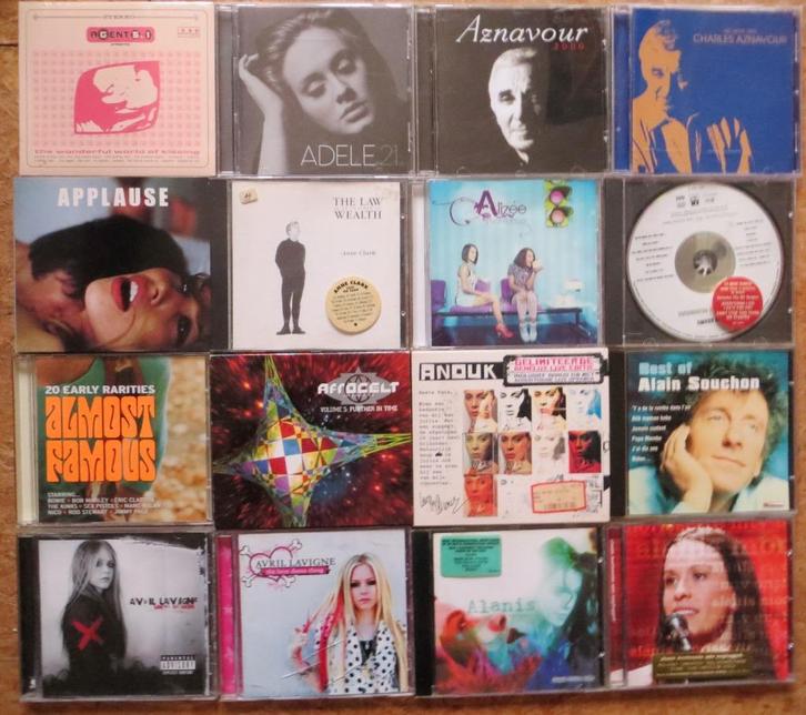 LOT CD  DIVERSE ARTIESTEN 1 Cd = 4,80 euro /2 Cd = 9,00 euro, Cd's en Dvd's, Cd's | Overige Cd's, Gebruikt, Verzenden