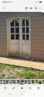Dubbele deur tuinhuis, Doe-het-zelf en Bouw, Deuren en Vliegenramen, Ophalen, Gebruikt, 120 cm of meer, Buitendeur