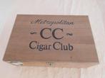 Sigarenkistje van de Metropolitan Cigar Club, Ophalen of Verzenden, Zo goed als nieuw, Luciferdoosjes of -merken