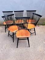 6 vintage retro stoelen., Huis en Inrichting, Ophalen of Verzenden, Gebruikt