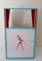 Vintage poppenkast met 4 handgeschilderde achtergronden, Ophalen, Gebruikt, Overige typen