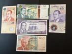 Kavel van 5 Marokkaanse bankbiljetten, Bankbiljetten