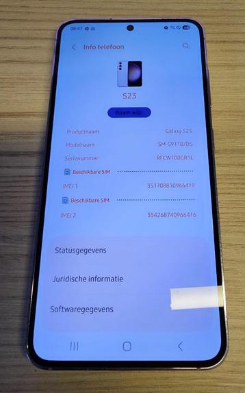 Samsung S23 256Gb Lavendel beschikbaar voor biedingen