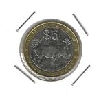 Zimbabwe, 5 Dollars 2011., Postzegels en Munten, Ophalen of Verzenden, Zimbabwe, Losse munt