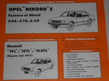 revue technique opel rekord E de 1977-1980 beschikbaar voor biedingen