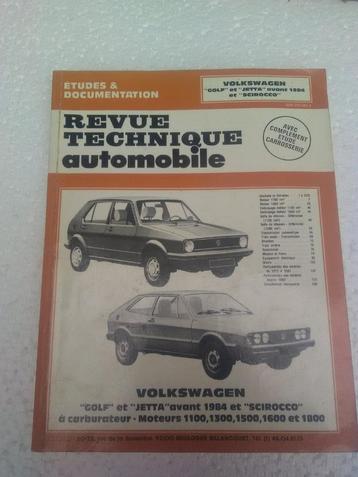 VW golf 1 revue technique automobile, Enlèvement, Utilisé, Volkswagen