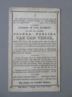 Joanna van den Venne Putte 1809-1884, Verzamelen, Bidprentjes en Rouwkaarten, Verzenden, Bidprentje