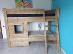 Stapelbed in steigerhout, Huis en Inrichting, Ophalen, Gebruikt, Tweepersoons, Overige maten