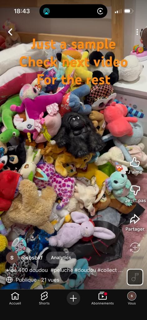 Peluche divers mystere dans un emballage mystere, Enfants & Bébés, Jouets | Peluches, Comme neuf, Enlèvement