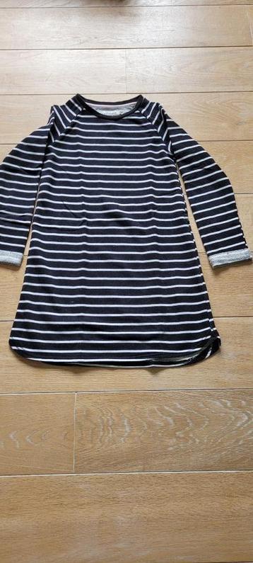 Zwarte jurk met witte strepen - H&M - maat 6-8 j (122/128) beschikbaar voor biedingen
