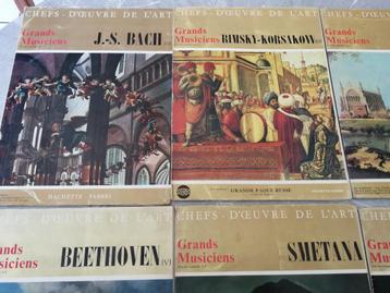 8 X LP chefs d'oeuvre de l'art klassieke muziek beschikbaar voor biedingen