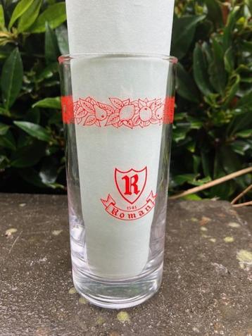 36 VINTAGE WATER OF FRISDRANKGLAZEN VAN BROUWERIJ ROMAN beschikbaar voor biedingen