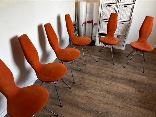 Varier - Date Stokke (6x), Huis en Inrichting, Stoelen, Gebruikt, Vijf, Zes of meer stoelen, Stof, Overige kleuren, Ophalen