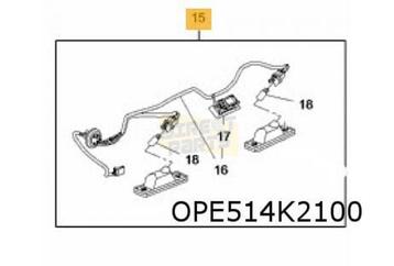 Opel Micra Karl Rocks kentekenplaatverlichtingsset L+R compl