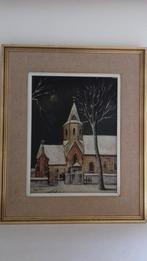 Schilderij winter, Antiek en Kunst, Ophalen