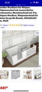 Honden werpkist, Dieren en Toebehoren, Hondenbenches, Ophalen, Zo goed als nieuw