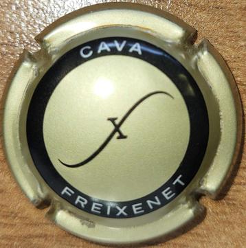 Capsule Cava d'Espagne FREIXENET bronze & noir nr 20, Enlèvement ou Envoi, Neuf, Espagne, Vin blanc