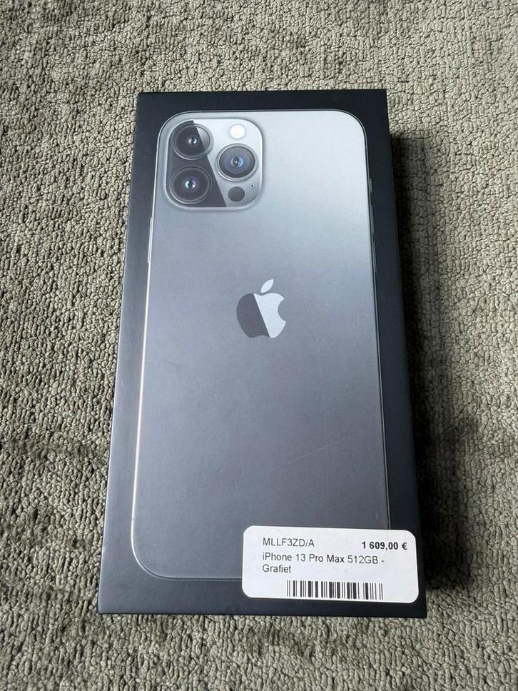 iPhone 13 Pro Max 512 GB Graphite, Telecommunicatie, Mobiele telefoons | Hoesjes en Screenprotectors | Apple iPhone, Zo goed als nieuw