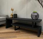 TV-Meubel Kelly Zwart – Verstelbaar & Industrieel OP=OP, Neuf, 25 à 50 cm, Moins de 100 cm, 100 à 150 cm