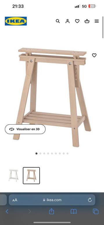 IKEA MITTBACK massief houten schragen 