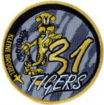 31 sqn Vintage Tiger cartoon - patch, Verzenden, Luchtmacht, Embleem of Badge