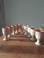 9 keramieken Waterloo bierkelken, Ophalen of Verzenden