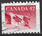 Canada 1998 - Yvert 1223 - Nationale vlag (ST), Timbres & Monnaies, Timbres | Amérique, Affranchi, Envoi
