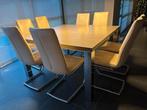 moderne keukentafel met 8 stoelen, Ophalen, Zo goed als nieuw