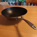 Brabantia wokpan 30cm, Inox, Ophalen of Verzenden, Zo goed als nieuw, Keramische plaat