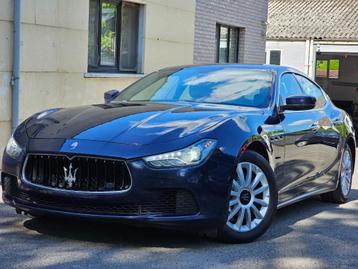 Maserati Ghibli / 3.0 D V6 / Navi / Led / Euro 6b /, Auto's, Automaat, Blauw, Leder, 5 deurs