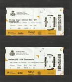 Union SG - KV Oostende : 2 tickets différents (2022), Autres types, Utilisé, Enlèvement ou Envoi