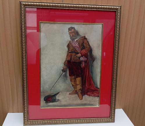 GUSTAVE FLASSCHOEN topwerk oud schilderij, Antiek en Kunst, Kunst | Schilderijen | Klassiek, Ophalen of Verzenden