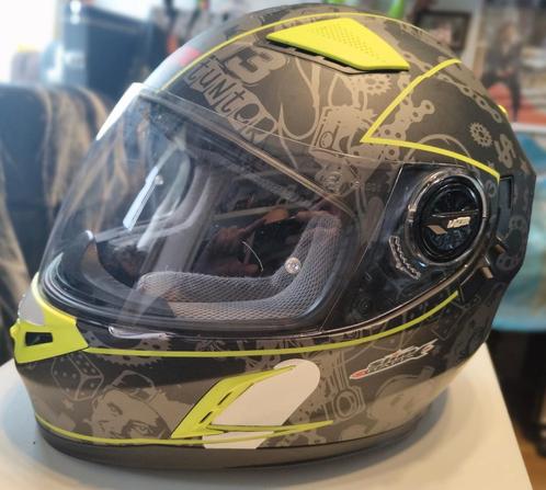 Lazer-helm met geïntegreerd zonnevizier maat M, Motoren, Kleding | Motorhelmen, M, Lazer, Ophalen of Verzenden