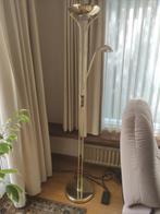 staande lamp met leeslamp, Huis en Inrichting, Ophalen, Glas, Halogeenlamp uplighter, 150 tot 200 cm