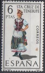 SPANJE - Regionale kledij Sta Cruz de Tenerife 1970, Ophalen of Verzenden, Postfris