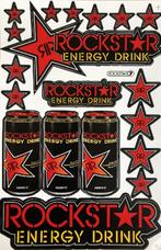Rockstar Energy Drink stickervel stickerset stickers - Rood, Ophalen of Verzenden
